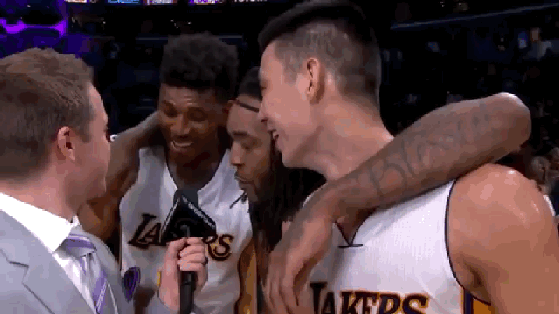 Kobe Bryant Watches Joyous Lakers Teammates, Feels Pain
