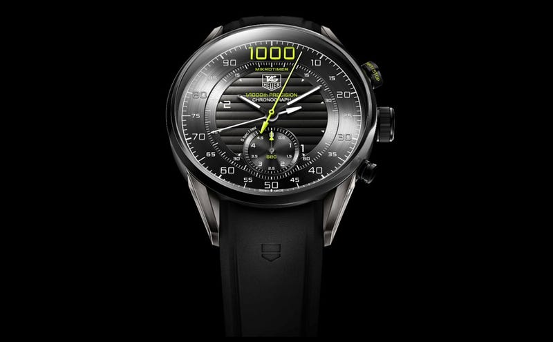 Illustration for article titled Tag Heuer's Mikrotimer Flying 1000 Watch Looks Like It's Trying to Take Off
