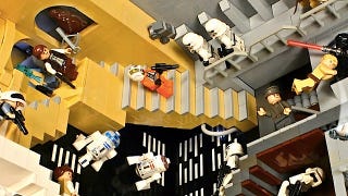 Illustration for article titled This LEGO Star Wars M.C. Escher diorama defines awesome