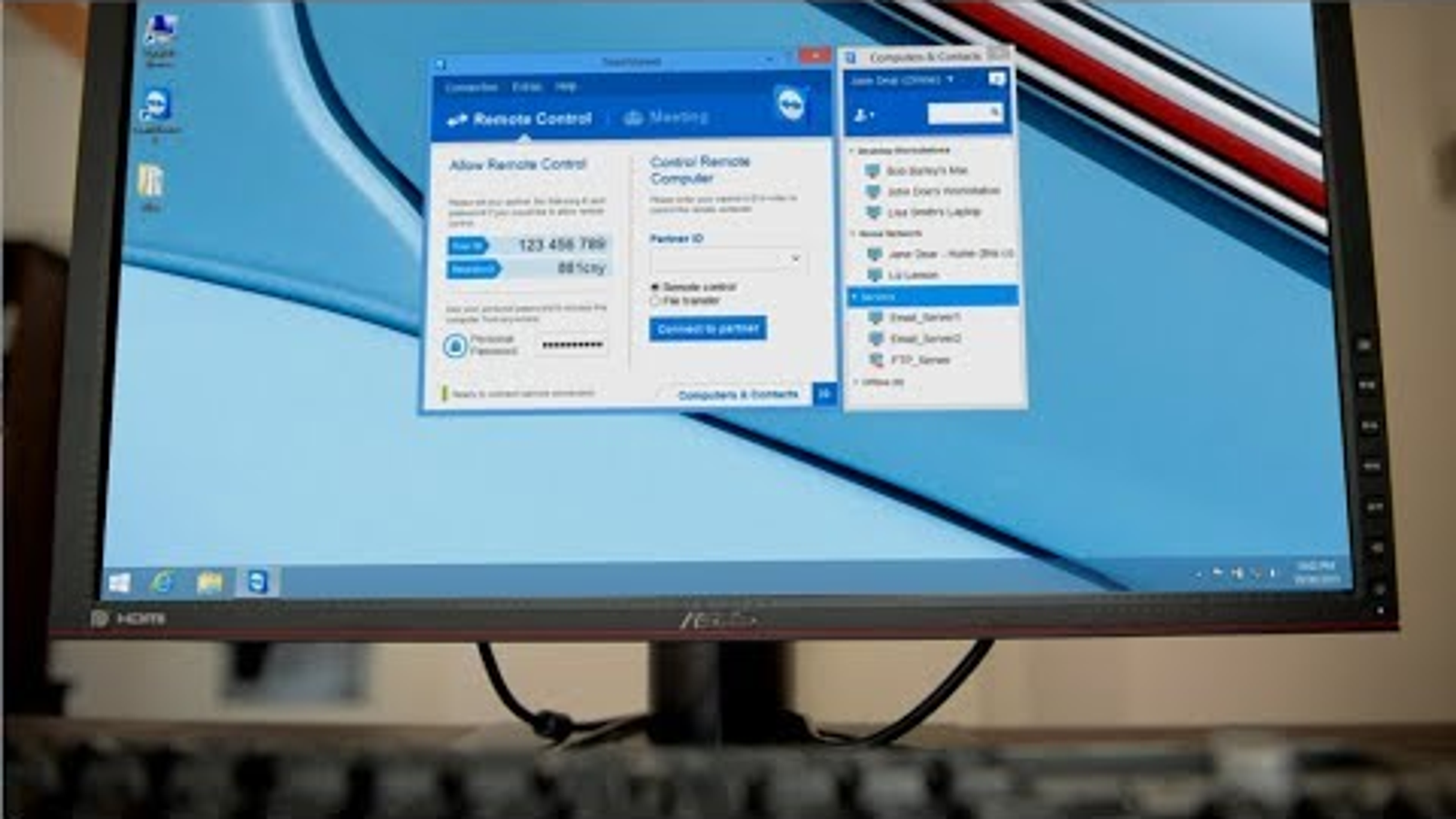 teamviewer wake on lan static ip