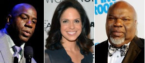 Magic Johnson (Getty); Soledad O'Brien (Getty); T.D. Jakes (Getty)
