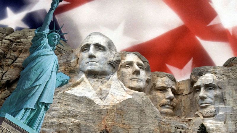 If sources are not mistaken, it says so right in the Pledge of Allegiance: one nation under God.