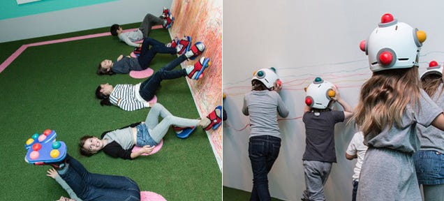 This Museum Gave Kids Crayon Helmets And Let Them Go Wild