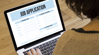 fill out a job application