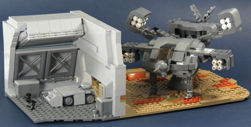 aliens lego dropship