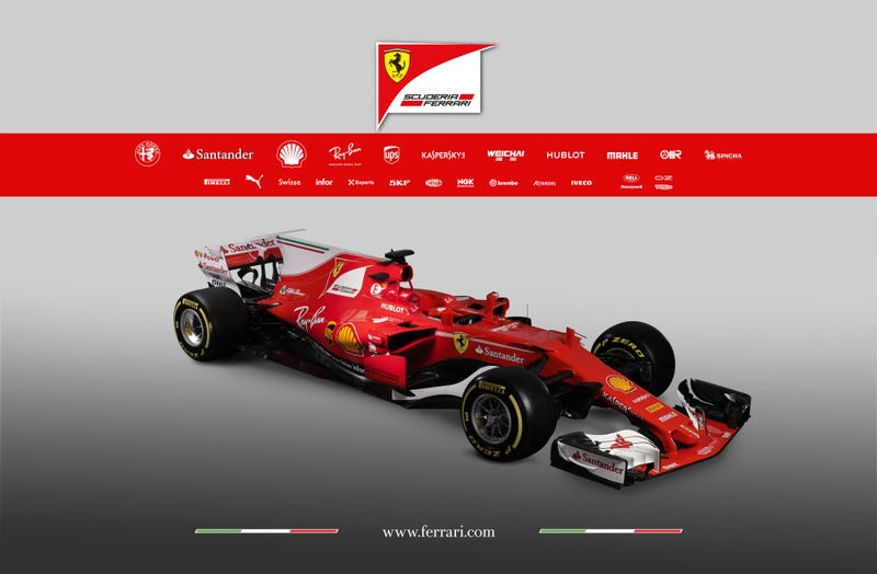 Illustration for article titled Backmarker F1 Team Unveils Ferrari SF-70H (UPDATE: Ultra Hi-Res Photos)