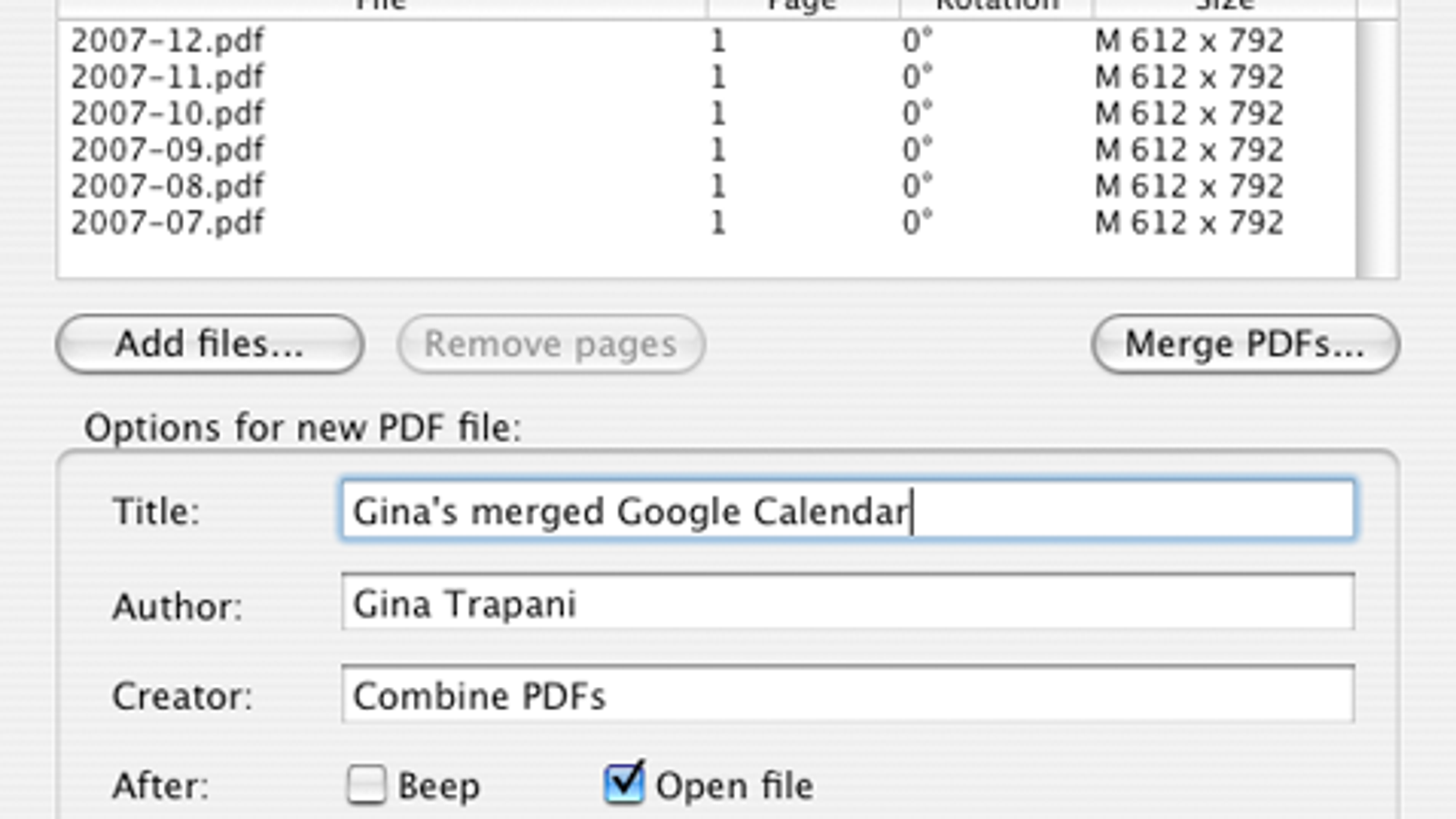 combine pdfs serial