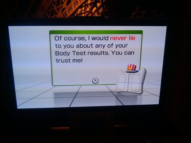 Wii Fit Says April Fools