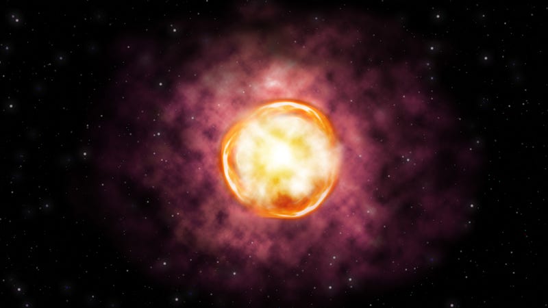 Artist’s concept of SN2016iet’s host star.