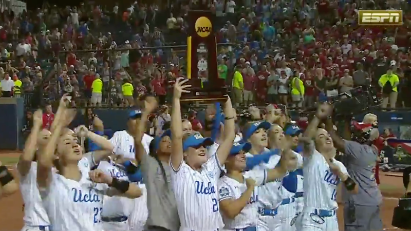 Illustration for article titled UCLA Walks It Off Against Oklahoma To Win Another Softball National Championship