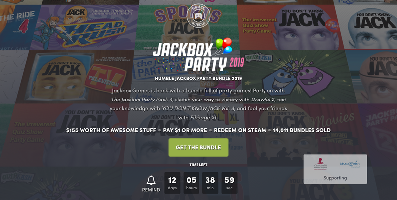 Illustration for article titled Humble's Latest Bundle Features 16 Different Jackbox Party Games