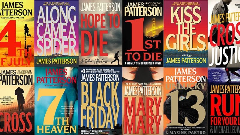 james patterson books in order printable list