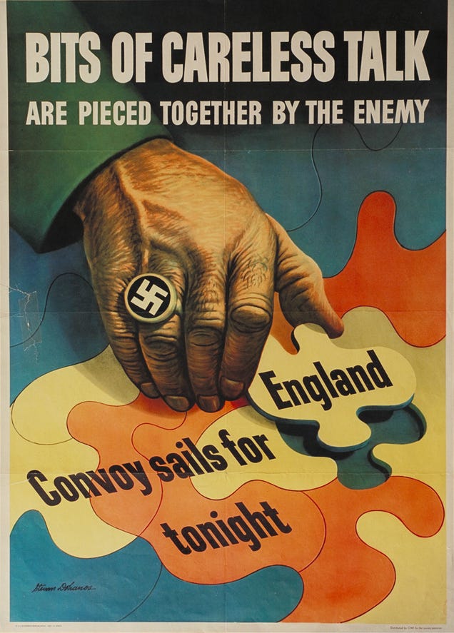 The Best Operations Security Propaganda Posters From World War II