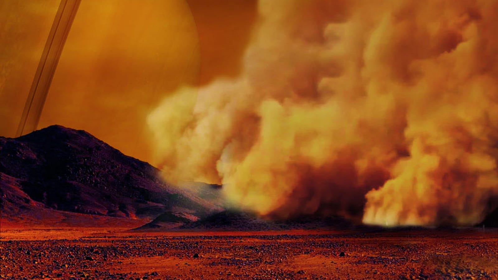 photo of Scientists Have Detected Enormous Dust Storms on Saturn's Moon Titan image