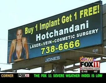 Illustration for article titled "Buy One Implant, Get One Free" Ad Created By A Boob