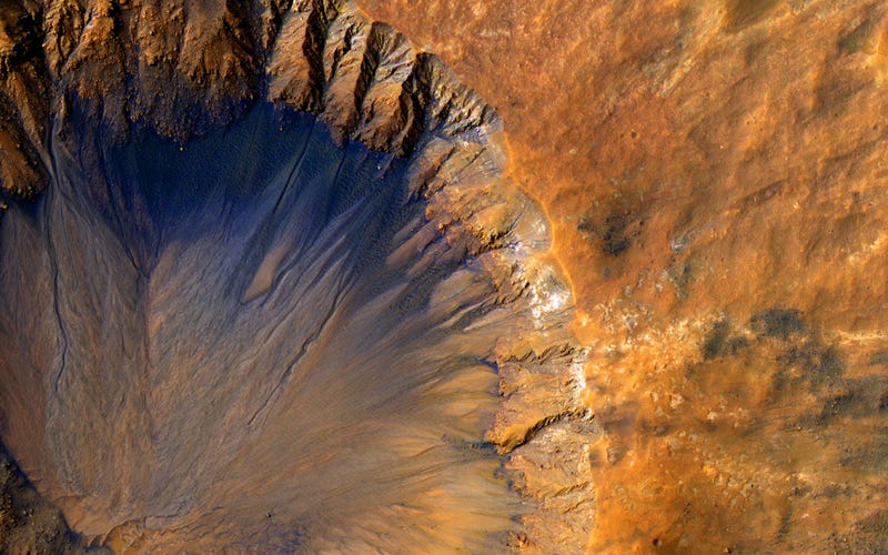 Agua en Marte. NASA