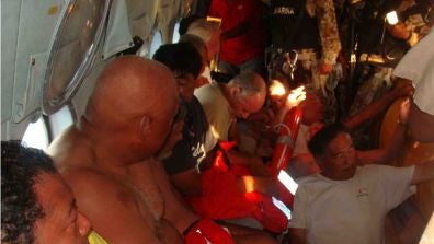 Survivors of The Eric, which capsized (Google)