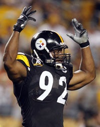 Illustration for article titled James Harrison Has A Fear Of Flying, Not Of White House
