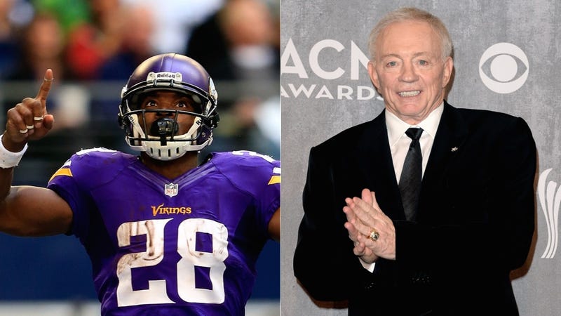 Illustration for article titled Report: Adrian Peterson Told Jerry Jones He Wants To Play For Dallas