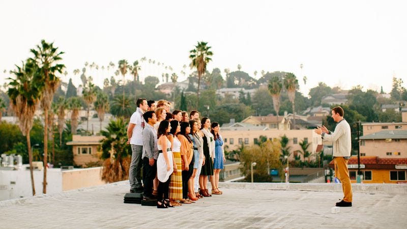 Illustration for article titled The Silver Lake Chorus teams up with Justin Vernon for an angelic look at L.A.