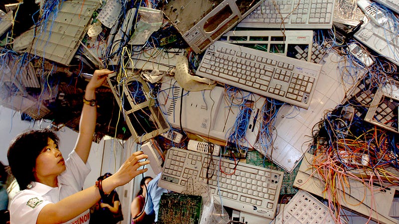 Study Finds E-Waste in Asia Has Increased at a Staggering Pace - Gizmodo