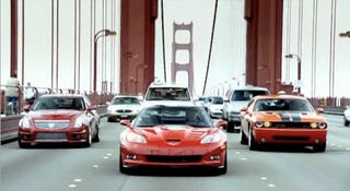 Illustration for article titled Top Gear Reviews Dodge Challenger, Corvette ZR1, Cadillac CTS-V...And They Like Them!