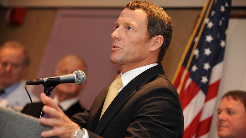 Illustration for article titled Lance Armstrong: I Never Failed One Of Those Shitty, Easy-To-Fool Doping Tests