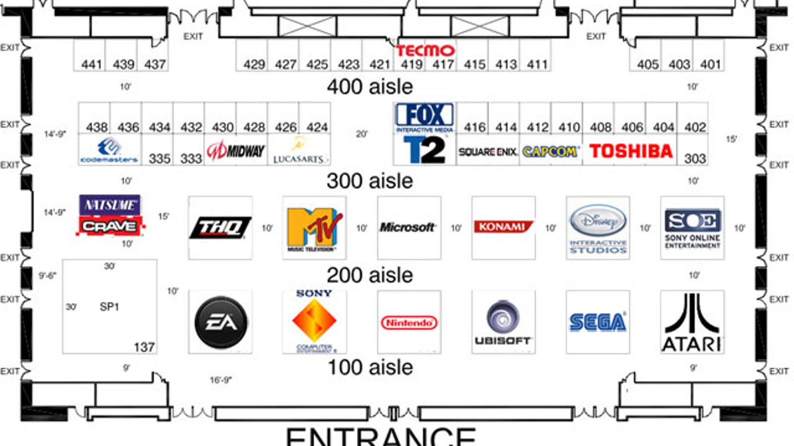E3 Floorplan, Exhibitor List Revealed