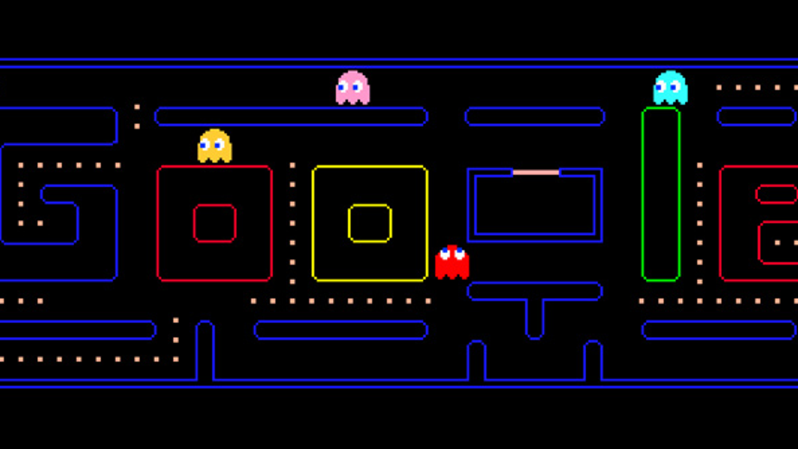 pacman 30th anniversary google Pac Man