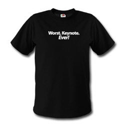 Illustration for article titled Worst. Keynote. Ever! Shirt Still Available, Topical