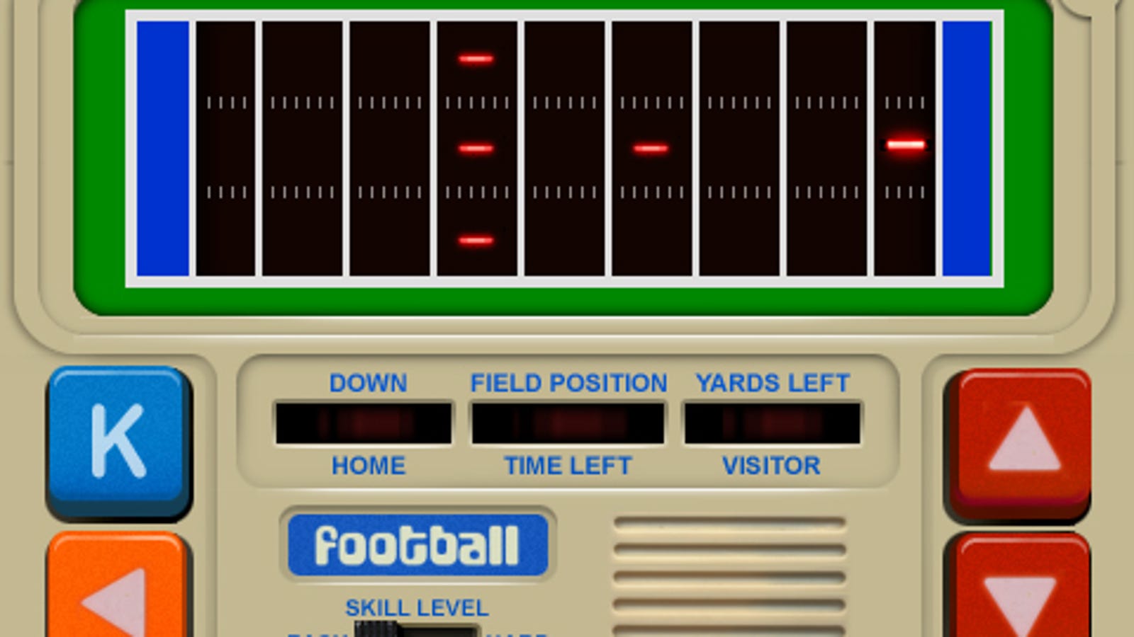 Retrotastic Electronic Football Game For The iPhone