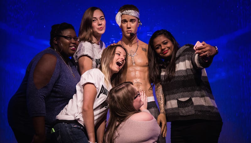 Bieber looking more lively than usual via AP
