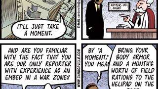 Illustration for article titled Candorville Comic: War Zone