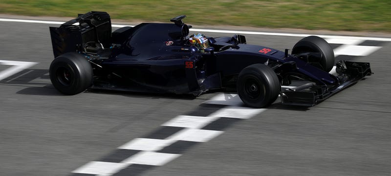 Illustration for article titled Here's What A New F1 Car Looks Like Without All Of The Stickers