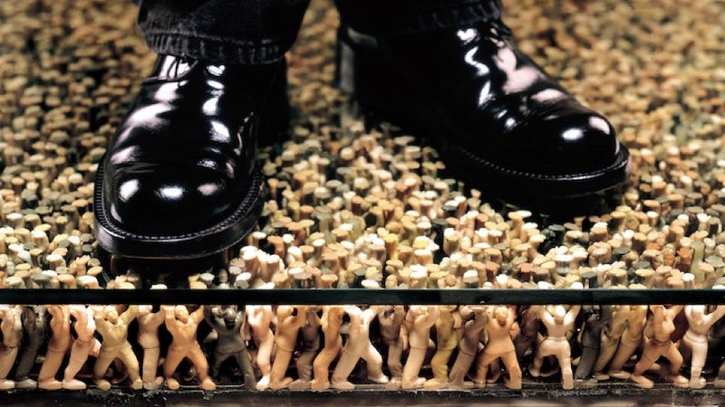 Illustration for article titled 180,000 Tiny People Are Holding Up This Floor
