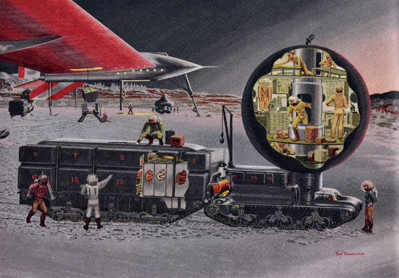 Illustration for article titled Wernher von Braun's Martian Chronicles