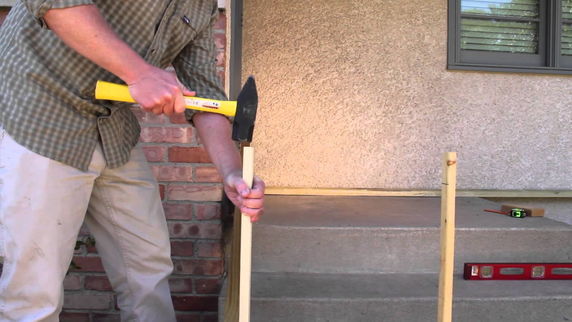 Build a Front Deck Over Your Concrete Stairs For Added Curb Appeal