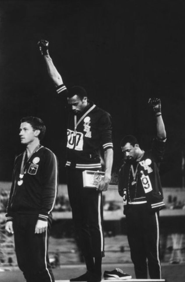 Peter Norman, Tommie Smith and John Carlos (John Dominis-Time & Life Pictures/Getty Images)