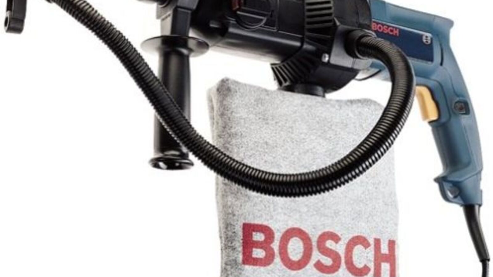 Bosch Rotary Hammer Drills Walls While Sucking Dust