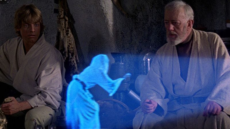 Illustration for article titled Read This: A scientific explanation for the crappiness of Star Wars holograms