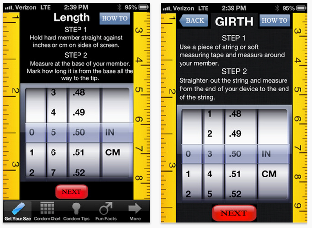 Finally An App To Help Men Measure Their Erect Penises