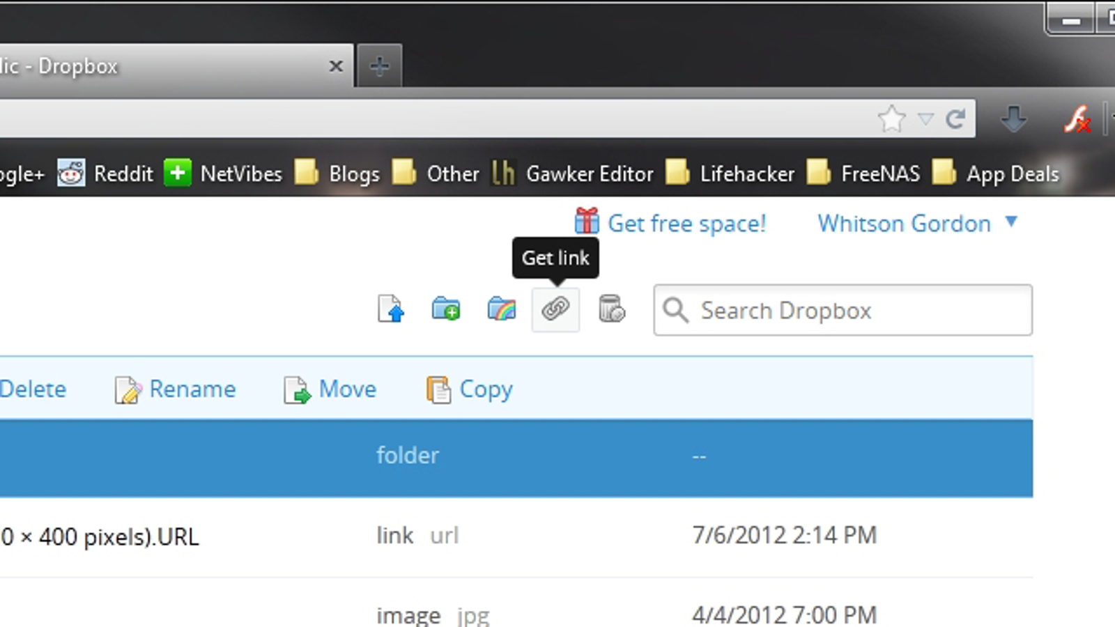 keeweb dropbox folder