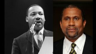 Martin Luther King, Jr. (AFP/Getty); Tavis Smiley (Valery Macon/Getty)