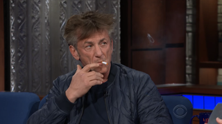 Sean Penn Is Promoting His New Novel by Smoking, Complaining About Netflix, and Trash-Talking Robin Wright