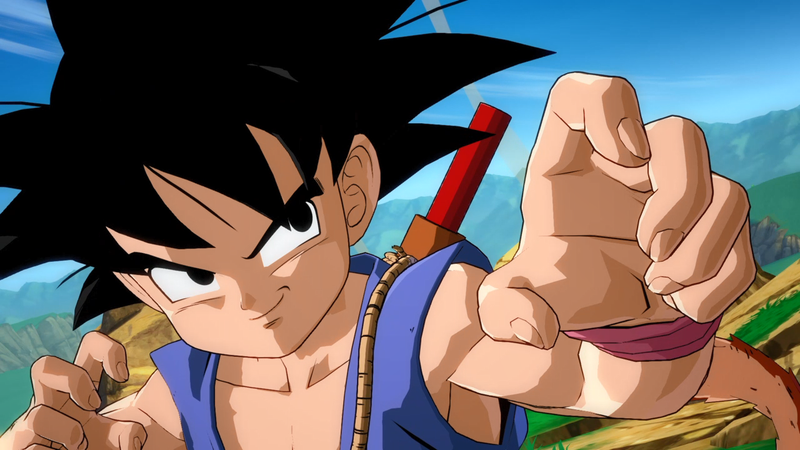 Illustration for article titled Dragon Ball FighterZ’s Kid Goku Is A Muscular Hamster