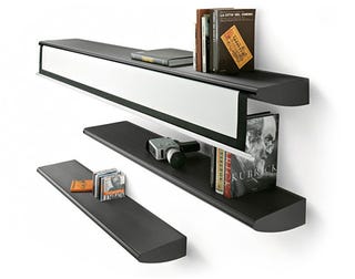 Illustration for article titled Home Theater Screen Disguised as a Bookshelf