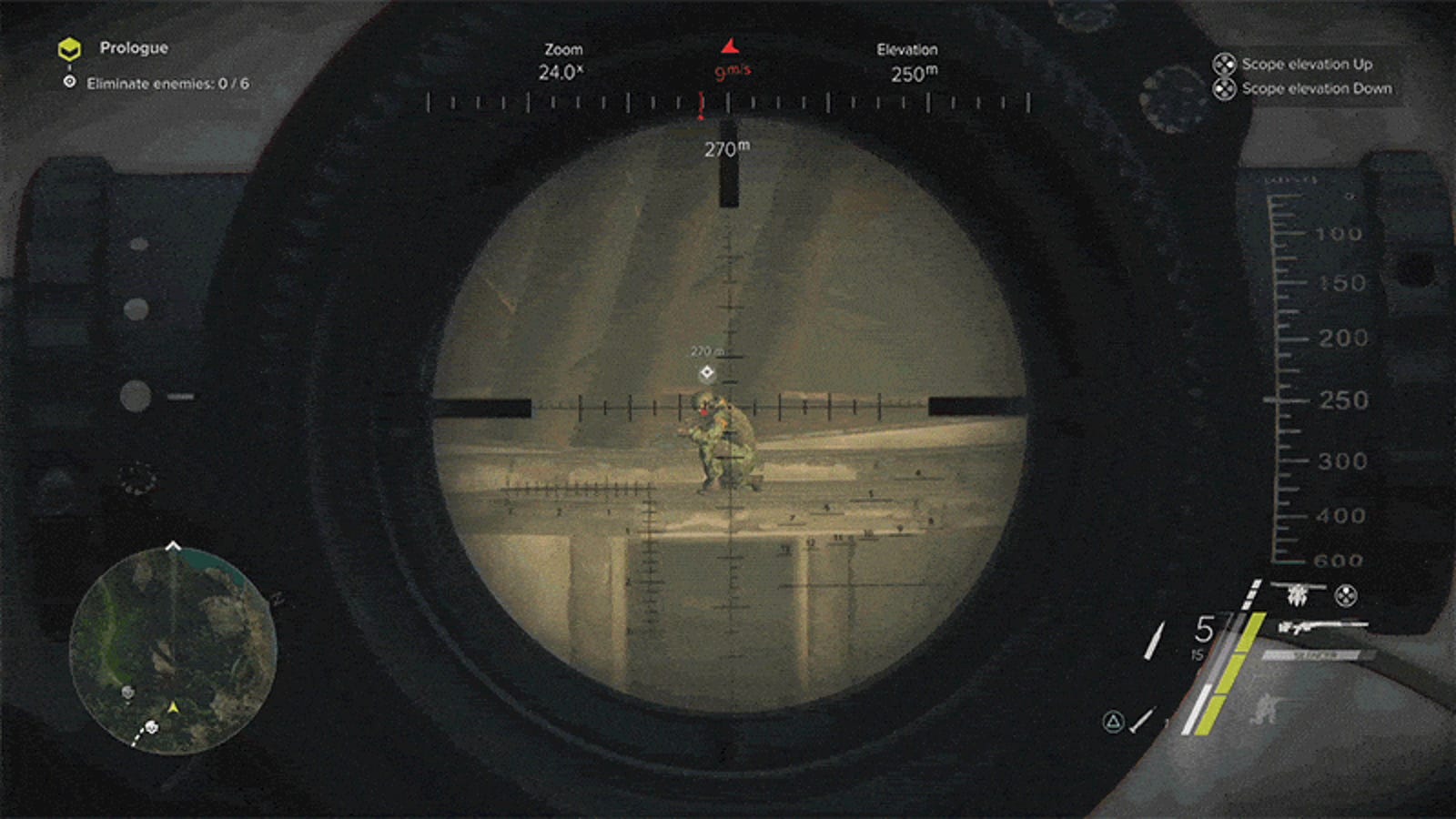 how to zoom in on your scope in sniper ghost warrior 1