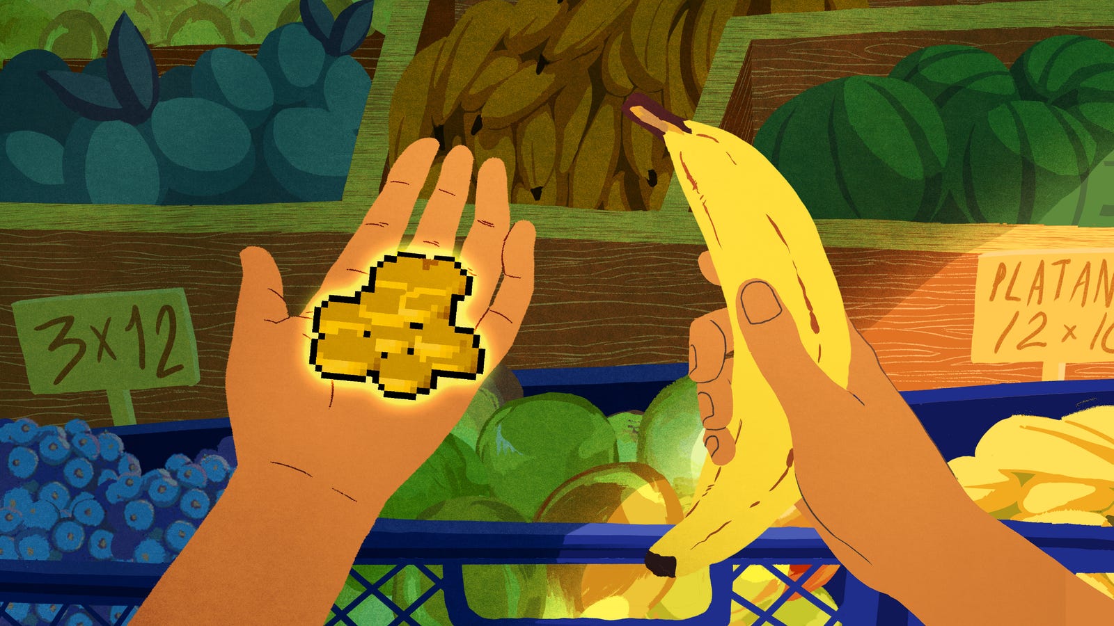 Мультфильм ум и золото. Runescape Farming Gold.