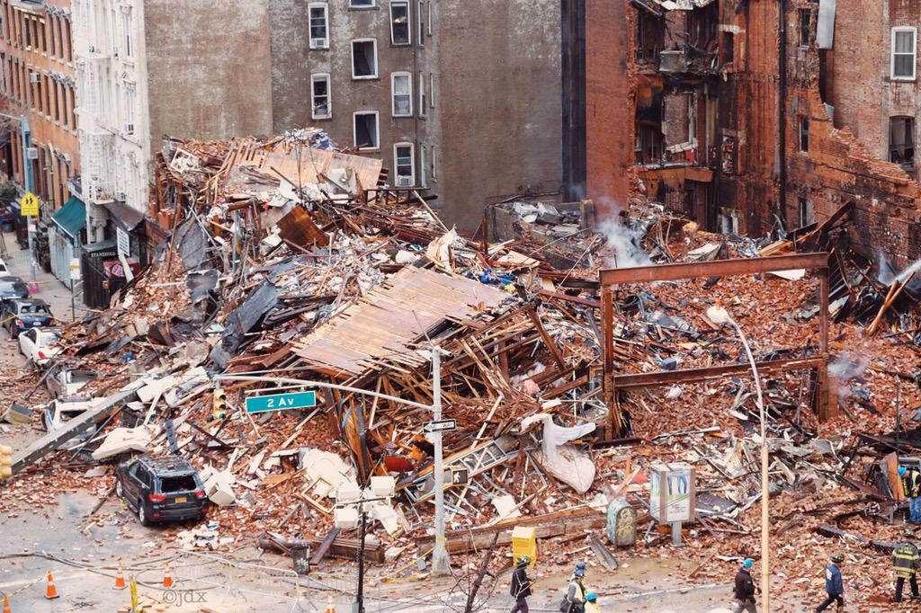 Two Missing in Still-Burning Rubble of East Village Building Explosion