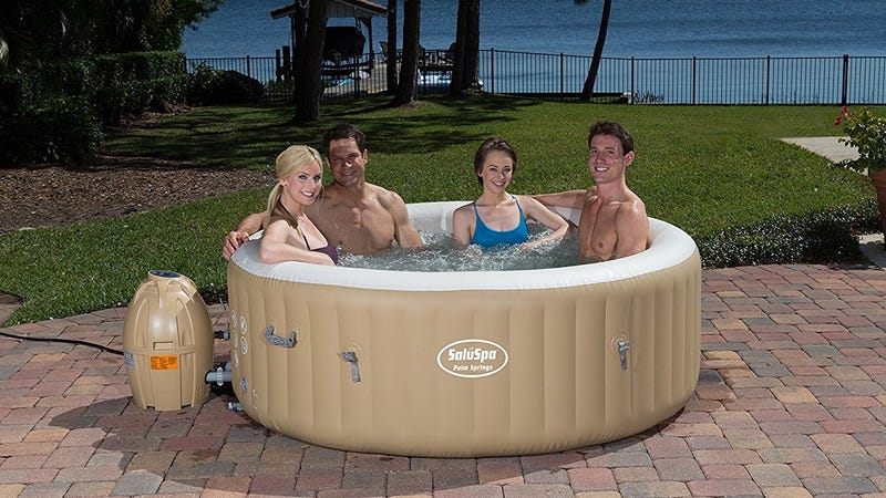 Blow Up A Hot Tub In Your Backyard For Under 350